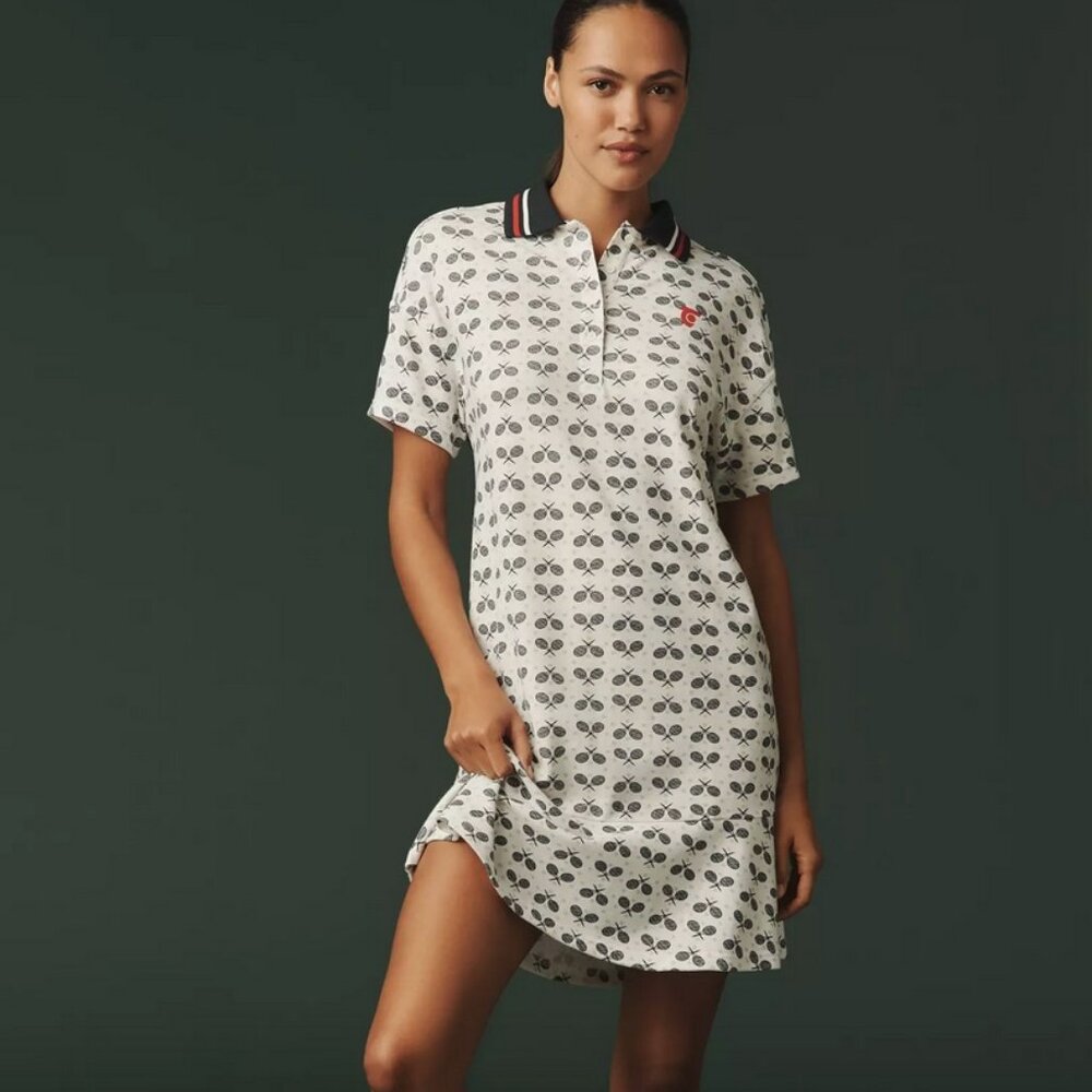 Tretorn x Anthropologie Flare Polo Mini Dress NWT